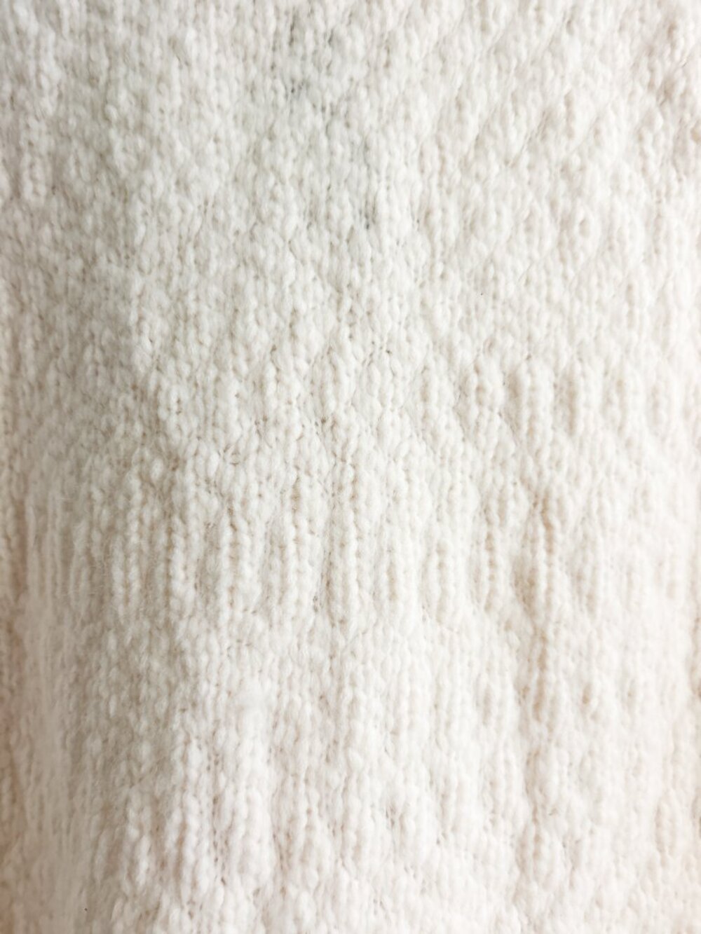 NWT J.Crew‎ Relaxed Cardigan Textured Yarn Wool Alpaca Ivory Oversized Sweater S - Picture 10 of 10